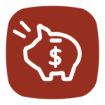 Piggy bank with dollar sign illustration