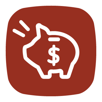 Piggy bank with dollar sign illustration