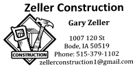 Zeller Construction logo